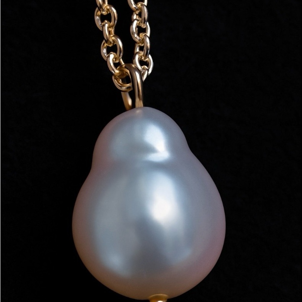 J. Crew Gold Necklace with Pearl Accent - Picture 5 of 6